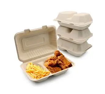 850 ml, refrigerador biodegradable apilable para microondas, planta segura, ensalada de restaurante de fibra para ir, contenedor