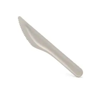 ¡Venta al por mayor! Cuchillo de bagazo desechable seguro congelador biodegradable sostenible ecológico de 6,54 pulgadas