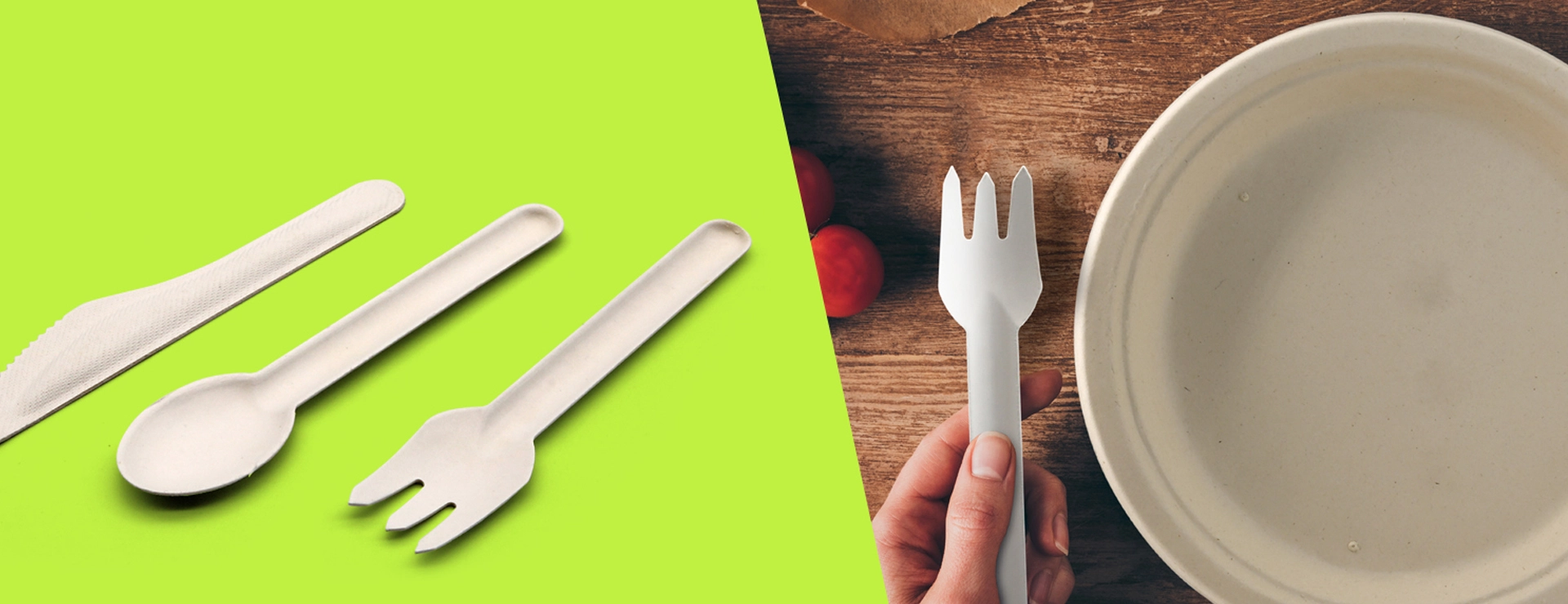 Cubertería compostable